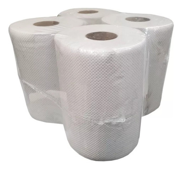 Toalla En Rollo Papel Bobina 200 Mts X 20 Cm Blanca X 4 Un 0