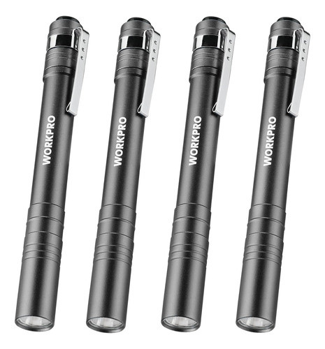 Luz Led De Bolsillo De Aluminio, 4 Unidades, Incluye Pilas A 0