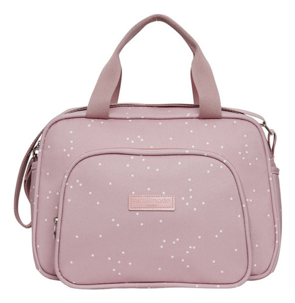 Bolsa Maternidade Média Bolinha Rose Neném Na Nuvem 0