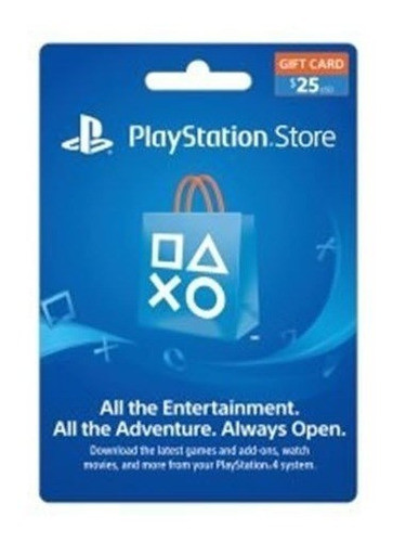 Tarjeta Psn 25 Usd  Usa Ps3 Ps4 Ps Vita 0
