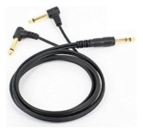 Cable De Audio Chapado En Oro Nightwolf 6.35mm, 6.35mm Estuc 0