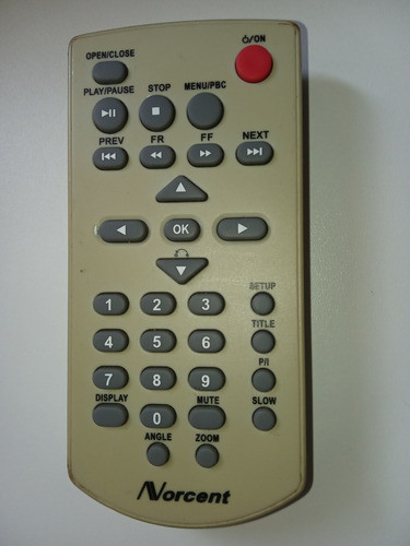Controle Remoto Dvd Norcent Original 0