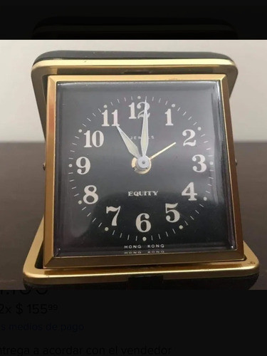 Antiguo Reloj De Viaje Equity 0