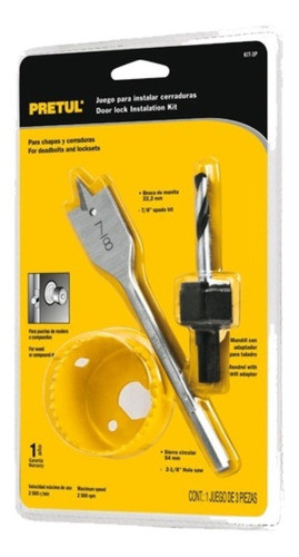 Mecha Pretul Copa Y Guía Para Instalar Cerraduras Kit-3p 0