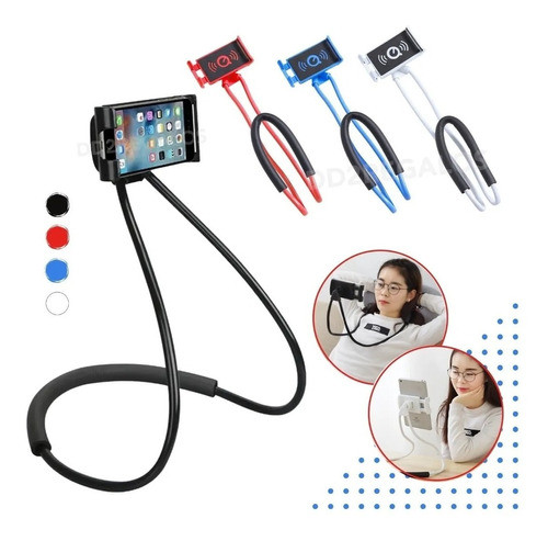 Soporte Celular Cuello Flexible Sujetador Sin Mano Comolidad 0