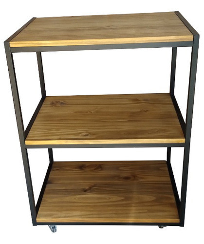Mesa Cocina 70x50x90 Ideal Cocina Hierro Madera Industrial 0