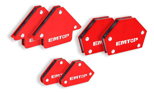 Juego Escuadras Magnéticas Soldador 6pzas Emtop Industrial 0