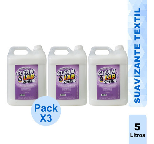 Suavizante Ropa Textil Blanco Z5 3 X 5 Lt Oferta Cleanlab 0