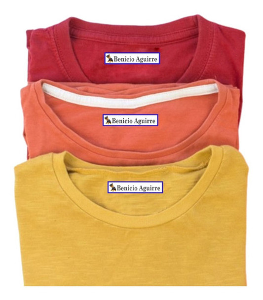 Etiquetas Personalizadas Ropa Nombre Escolar Planchar 32 U 0