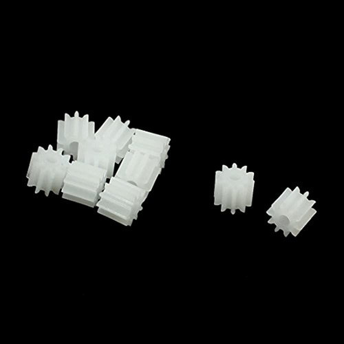 10 Piezas De Plastico Blanco 10 Dientes Modelos Electricos 0