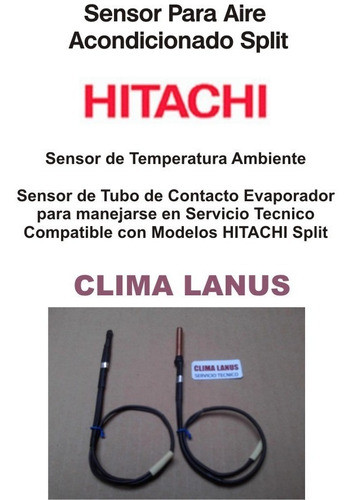 Sensor Termistor Aire Acondicionado Split Hitachi 2unidades 0