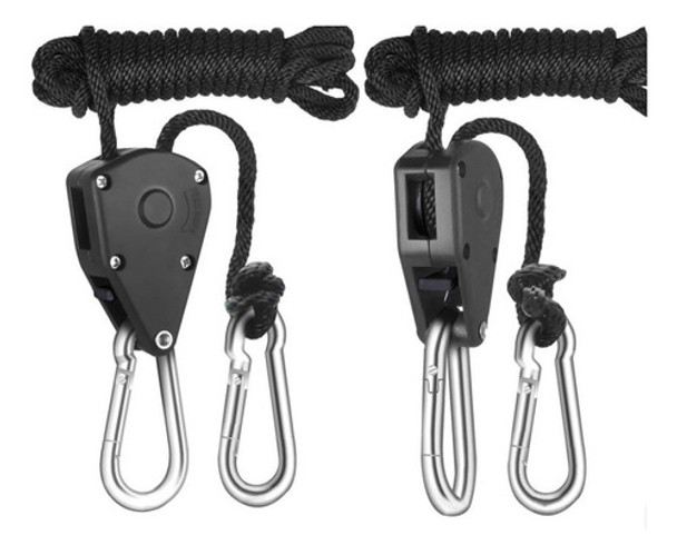 Par Poleas Indoor Plast. Regulables P/carpa Cultivo X 8 Pare 0