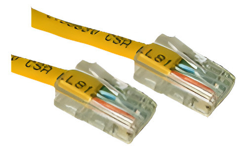 C2g 25ft Cat5e Crossover Patch Cable Yellow 0