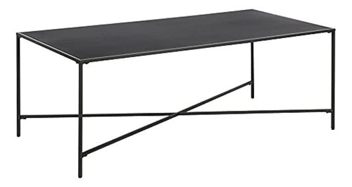 Henley 48'' Mesa De Centro Rectangular Ancha Con Tapa De Met 0