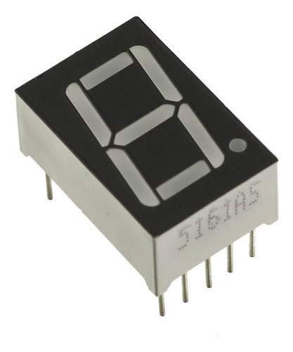 Kit 4 * Display 7 Segmentos Vermelho Anodo Comum 0,56 0