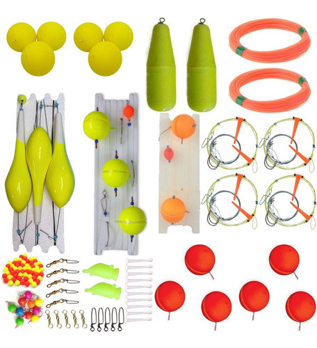 Kit Pesca Pejerrey  Lineas Armadas Pilotin Mosqueton Puntero 0