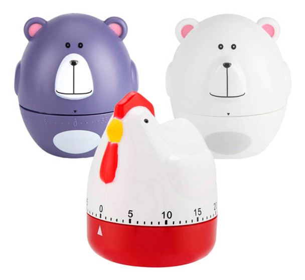 Timer Cocina Alarma Minutero Modelos Varios X Mayor / 3 Unid 0