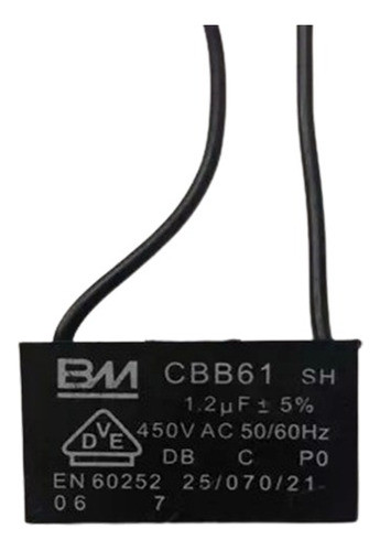 Capacitor Poliester De Marcha Motor 1.2uf 450vac 0