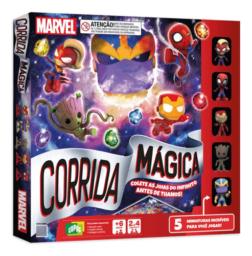 Jogo Corrida Mágica Marvel - Copag 0