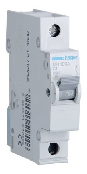 Llave Termica Mu163a 1p 63a 6ka Hager-fr 0