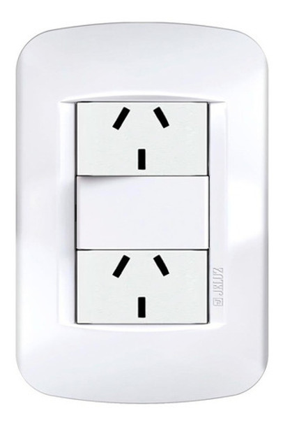 Llave De Luz Jeluz Verona Regina Completa - 2 Tomas Normaliz 0
