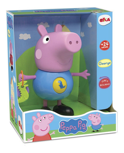 Boneco George Peppa Pig Com Atividades Elka 0