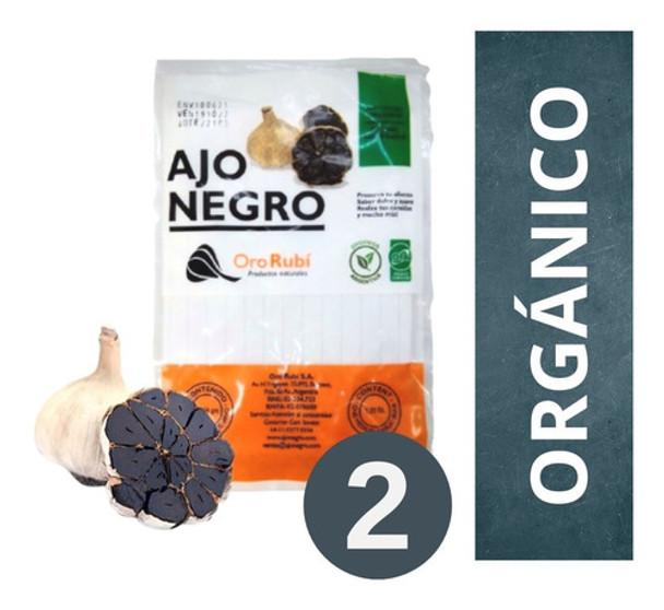Ajo Negro Orgánico Oro Rubí X 2 - Mediano 0