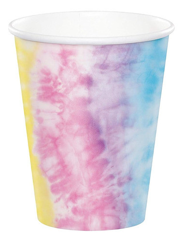 Tie Dye Party Paper Cups, 8 Ct 0