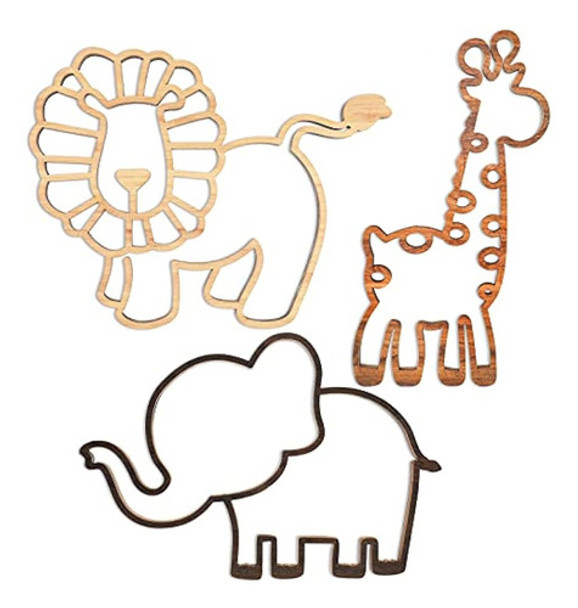 Decoración De Guardería 3 Piezas Decoración De Pared Con Tem 0