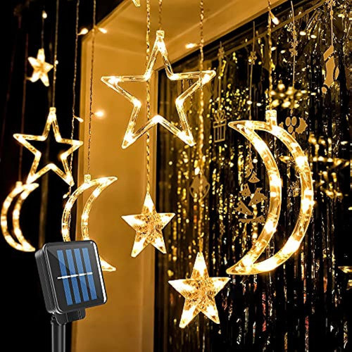 Techip Luces Solares De Cadena Al Aire Libre 138led Luces De 0