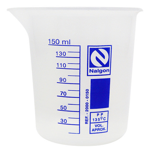 Béquer Becker De Plástico Polipropileno Forma Baixa 150ml 0