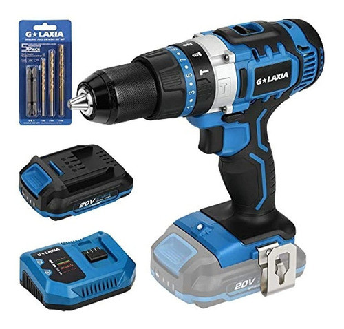 Taladro Atornillador Inalambrico G Laxia 20v De Iones De Li 0