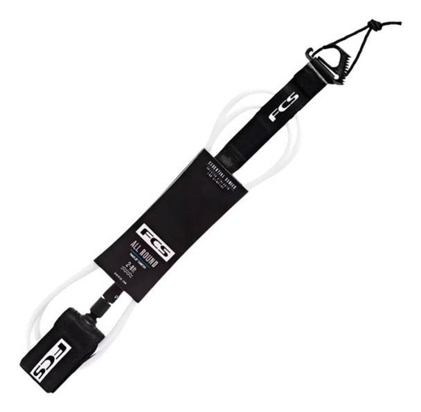Leash Fcs Essential Series All Round 6' X 7mm Strep Branco 0