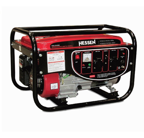 Generador Nafta Hessen Pro 3300w Ferreteria K37 019-6638 0