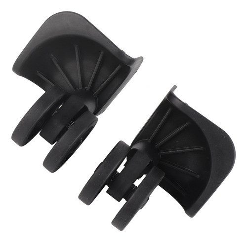 1 Par De Mala De Bagagem Preta Caster Swivel Universal Wheel 0