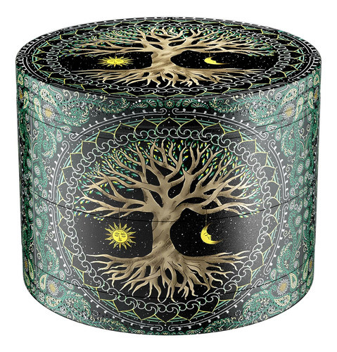 Molino Boho De Sol Y Luna Verde, 64 Cm De Diámetro 0