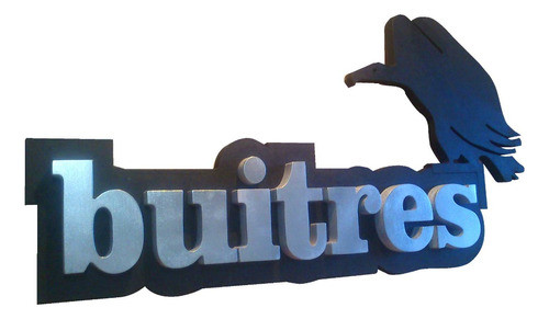 Buitres  Cartel En  Relieve 44cm De Largo.!!! 0