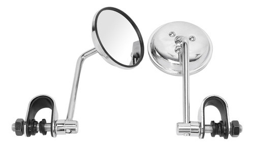 Espelhos Retrovisores Redondos E Aju Para Motocicletas De 1 0