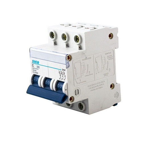 Interruptor Termomagnetico Tripolar 10amp Sica 0