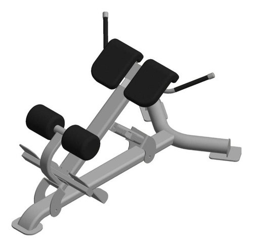 Plano Para Maquina De Gym. Banco De Hiperextensión Lumbar 0