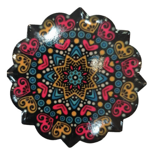 Imán Mandala En Cerámica 0