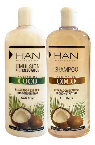 Han Shampoo + Emulsion Coco Hidronutritivo 0