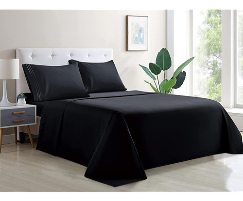 ~? Wavveuziz Juego De Sábanas Super Soft 100% Sábana De Micr 0