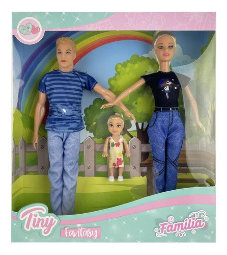 Muñeca Tiny Fantasy Con Su Familia Jugueteria El Pehuen 0