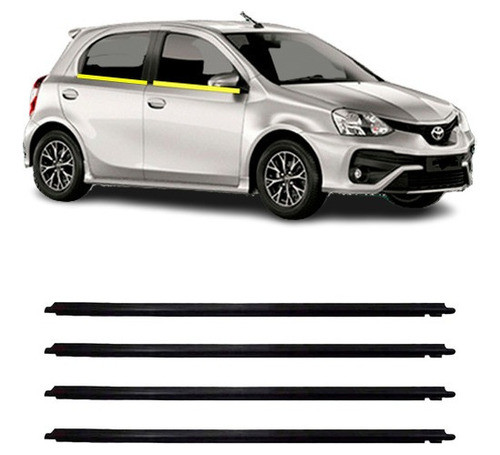 Kit Borracha Pestana Externa Toyota Etios 0