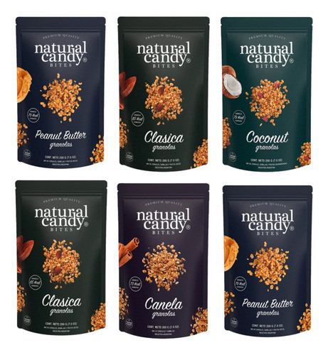 Pack X 6 Granolas Natural Candy A Elección 0