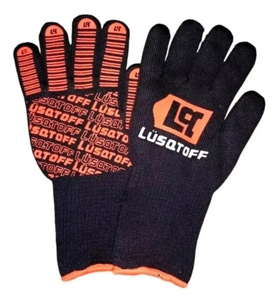 Guantes Parrilla Asado Calor Temperatura Largos Lusqtoff Pro 0
