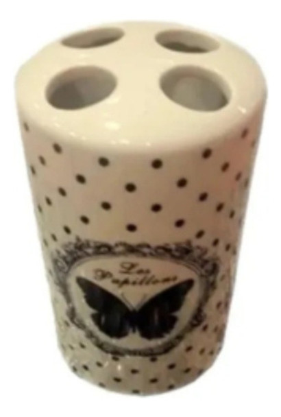 Porta Cepillo Les Papillons - Accesorios De Baño - Ottone 0