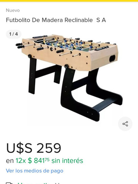 Futbolito Reclinable 0