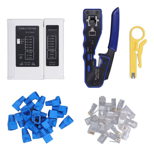 Kit De Ferramentas De Crimpagem Rj45 Pass Through All In One 0